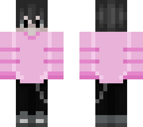 ghostboy in pink sweater