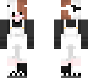 girl w/ overalls b&w version