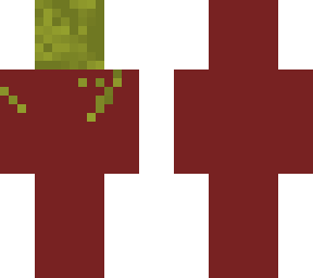 grass head in a sweater