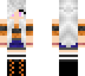 human girl with white hair