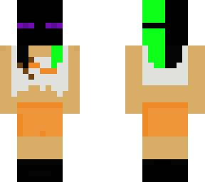 my skin in hooters uniform with enderman mask