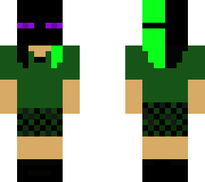 my skin with enderman mask