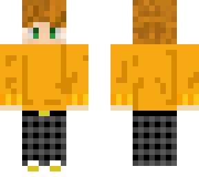 orange sweater
