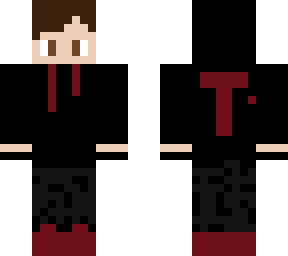 person with cool black and red hoodie