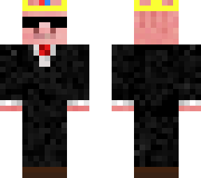pig suit and crown
