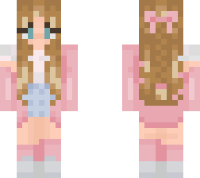 pink hoodie girl