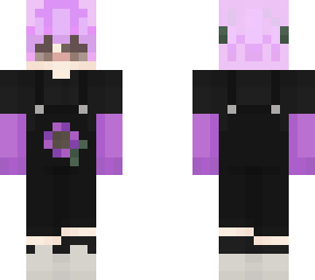 purple hair boy