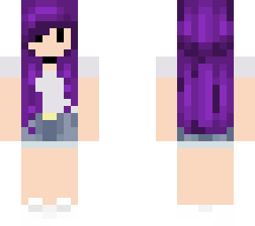 purple haired girl