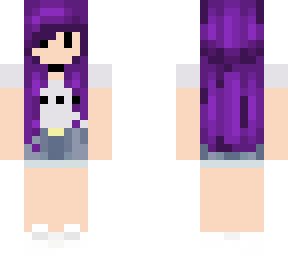 purple haired girl