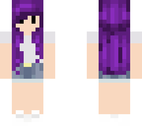 purple haired girl