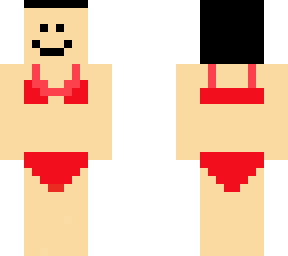 quackity in a red bikini