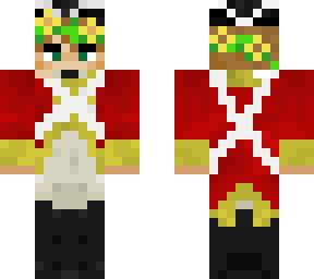 red coat uniform flower boy