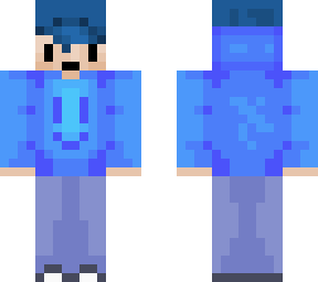 simple skin ( request ) updated blue hair