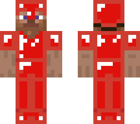 steve skin with ruby armor(pls comment)