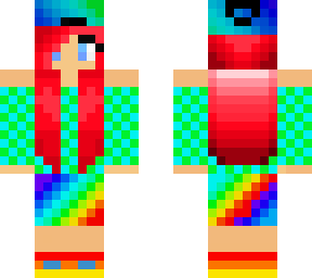 vibrant rainbow galaxy girl