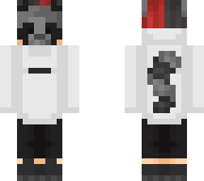zack's raccoon skin (w/ mask)