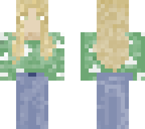 aesthetic green cloud sweater
