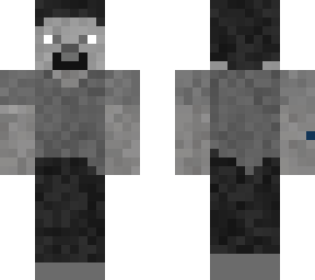 black and white steve
