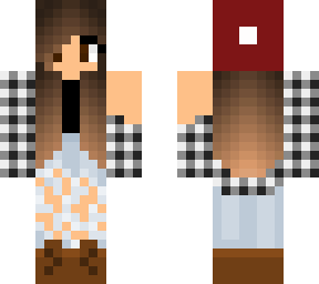black plaid girl
