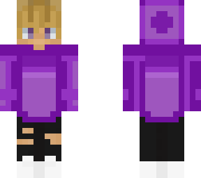 blonde boi n a purple hoodie :d