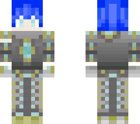 blue hair boy