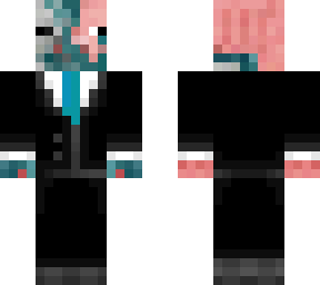 blue zombie pigman in suit