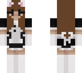 brunette catgirl maid, original by sadjuul