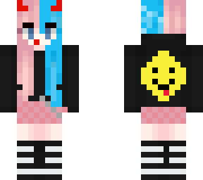 demon girl pink and black - editied