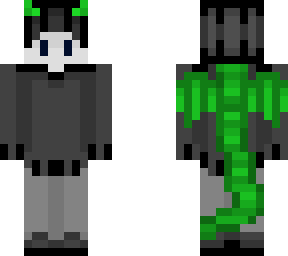 dragon boy black n white green