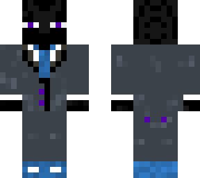enderman in a suit listening to some tunes