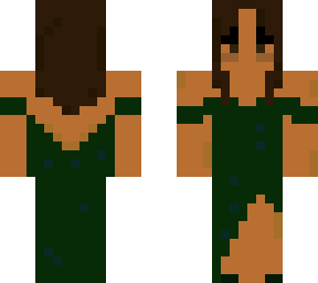 green dress