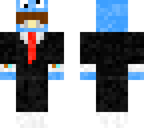 guy in cookie monster (my skin)