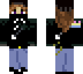 hoodie girl- pan***ual flag- purple eyes
