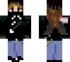 hoodie girl- pan***ual flag- wings