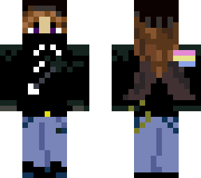 hoodie girl- pan***ual flag- wings