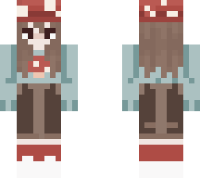 mushroom girl w/ blue top