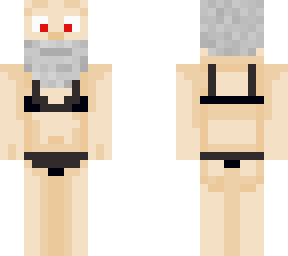 old man bikini black