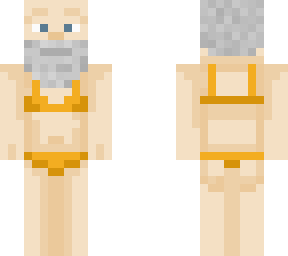 old man bikini gold