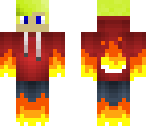 on fire