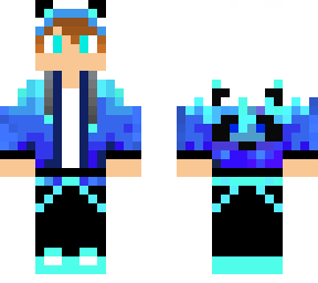 panda boy azul