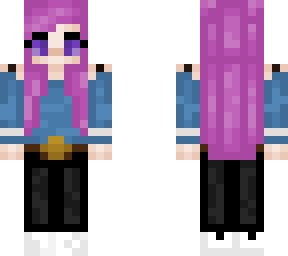 pink haired girl