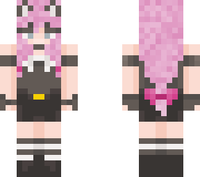 pinkblacky cat girl