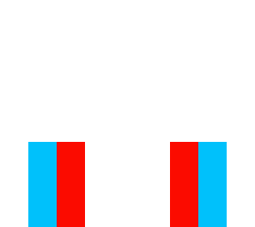 red leg and blue leg