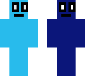 50/50 dark/light blue