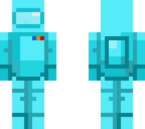among us cyan without outer layer