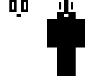black and white