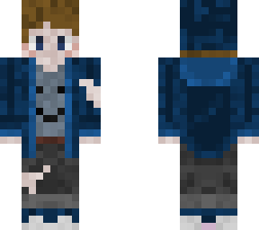 blue hooded smiley