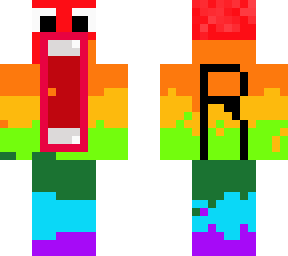 crazy rainbow guy