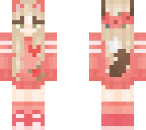 cute school cat girl