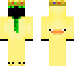duck onesie ran with tie (black side of ranboo)